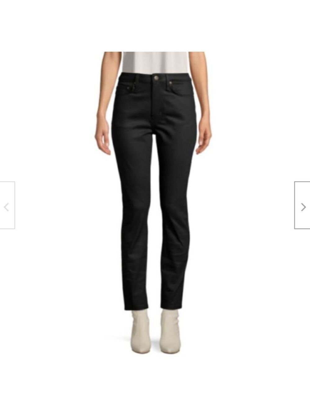 Equipment Zip-Fly Ankle Length Jeans Black Size 25